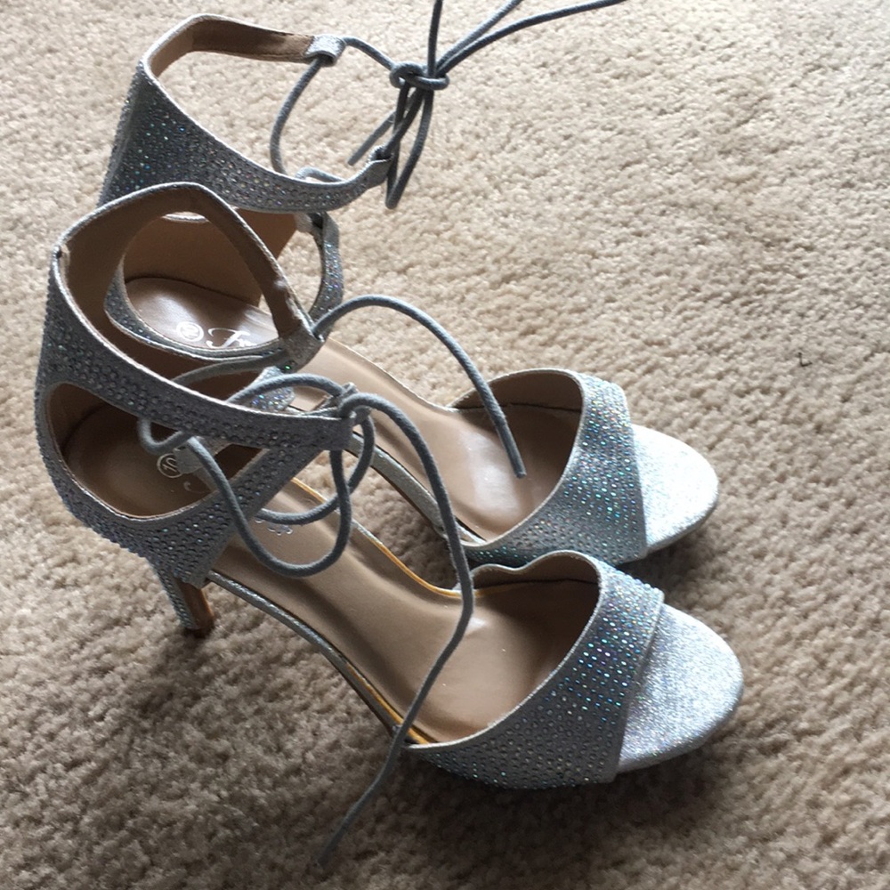 Forever Women's Shoes Evening Rhinestones Tie-up